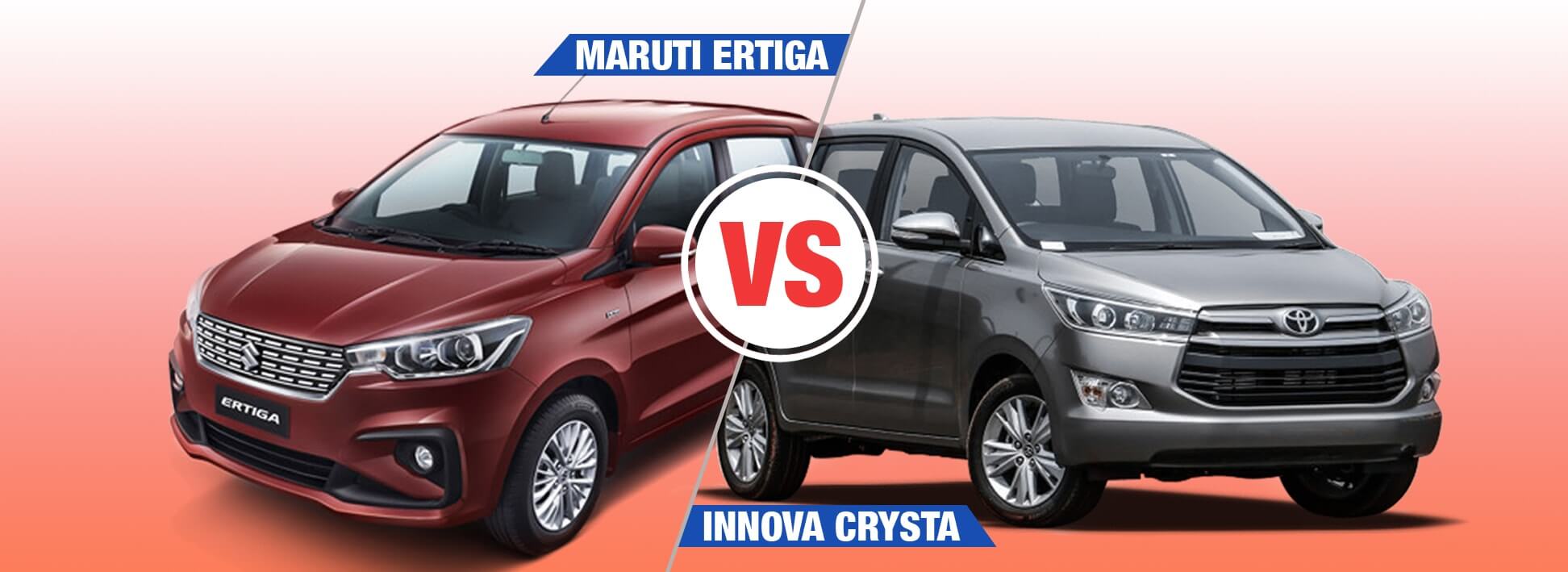 Maruti Suzuki Ertiga 2018 VS Toyota Innova Crysta Comparison