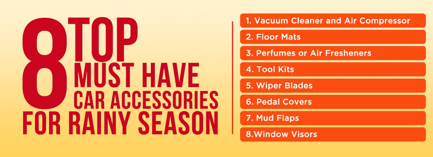 Top Must have car accessories for rainy season