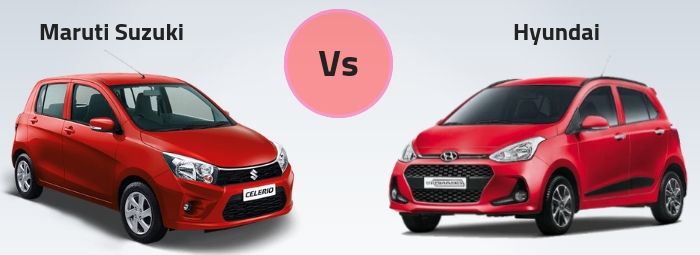 Maruti Suzuki Vs Hyundai Maruti Suzuki Cars Vs Hyundai Cars