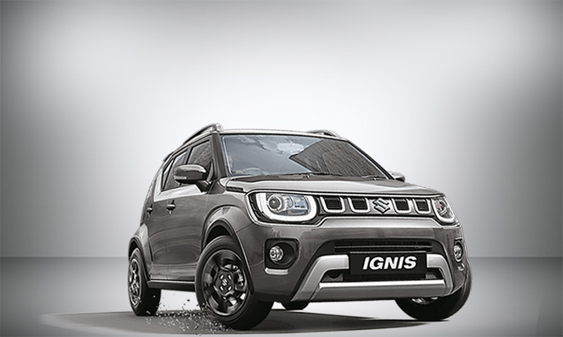 Maruti Suzuki Ignis gilstening grey