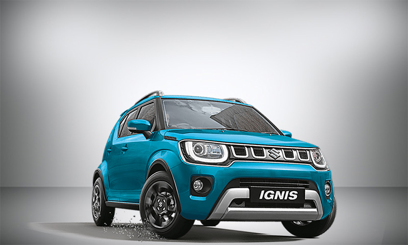 Maruti Suzuki Ignis tinsel blue