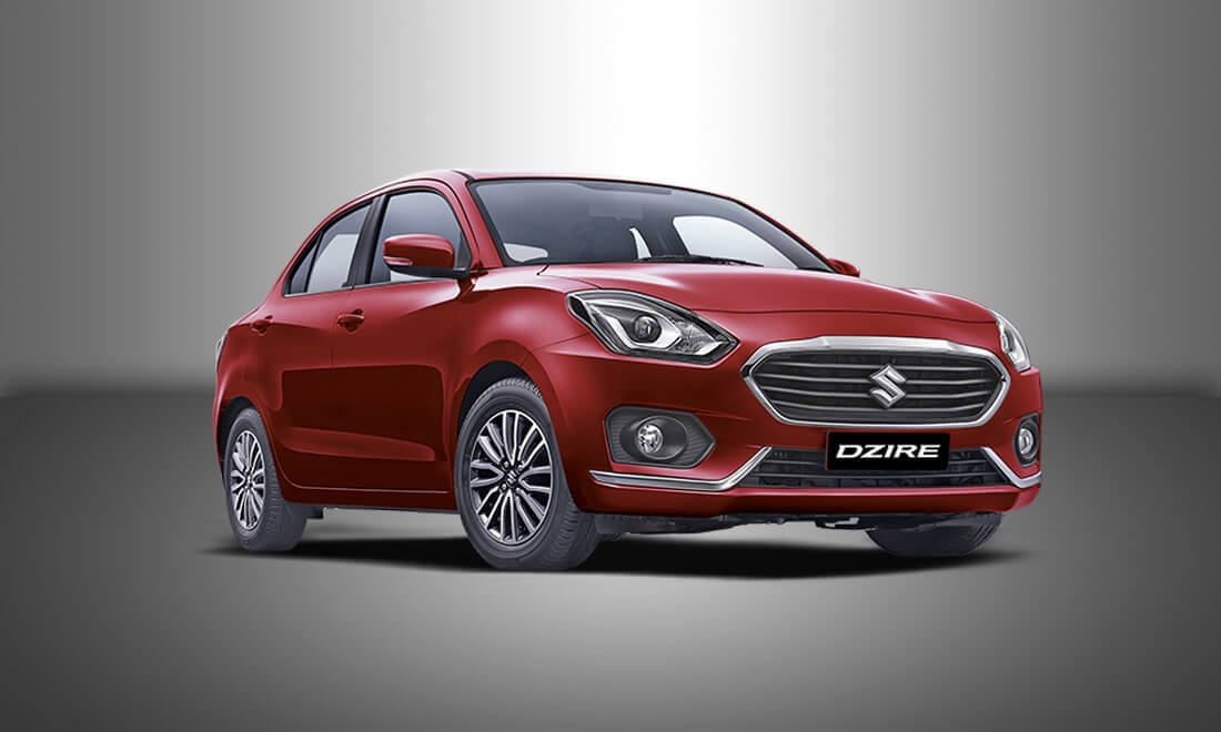 new dzire gallant red