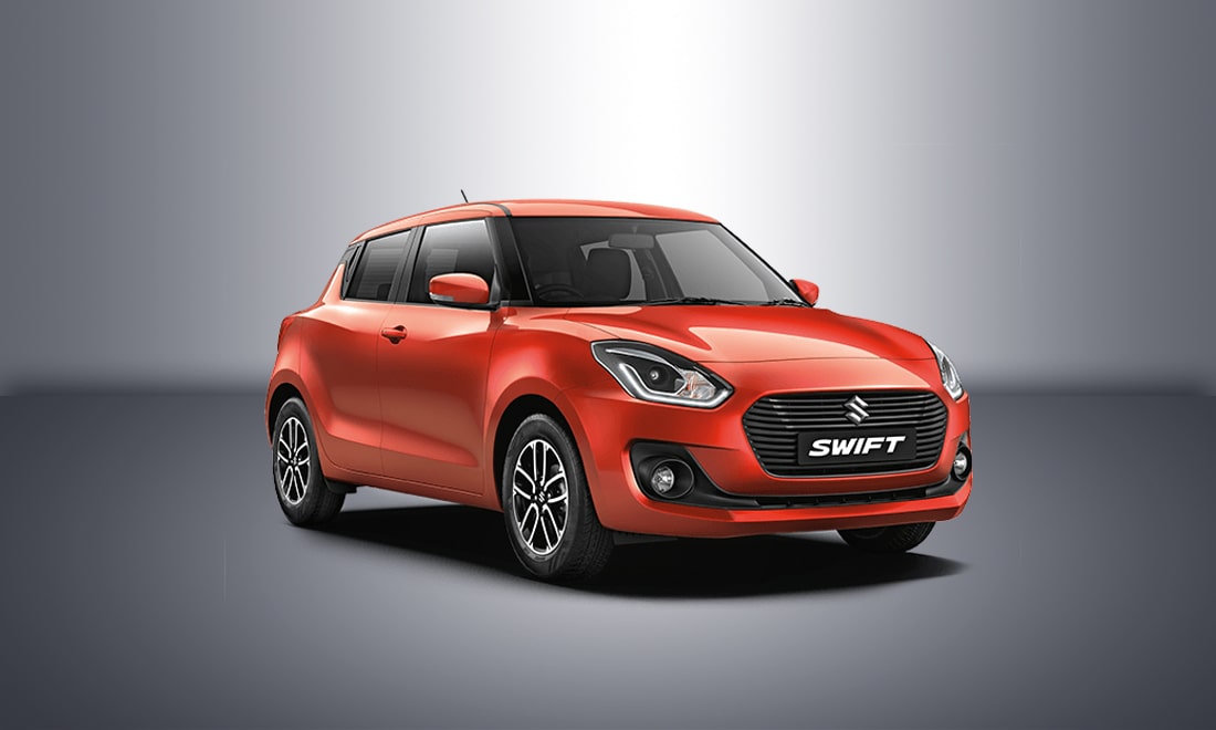 Maruti Suzuki swift pearl metallic lucent orange