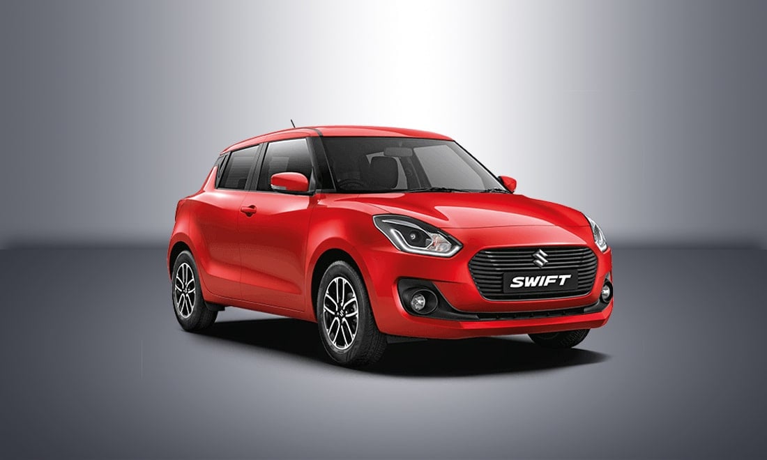 Maruti Suzuki swift solid fire red