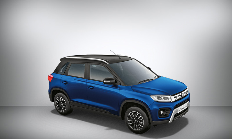 Maruti Suzuki Vitara Brezza Torque Blue with Midnight black roof