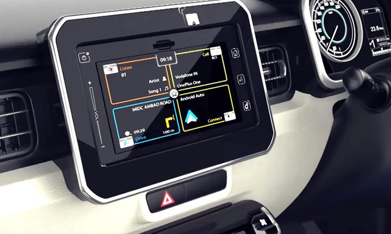Maruti Suzuki Ignis Touchscreen infotainment screen