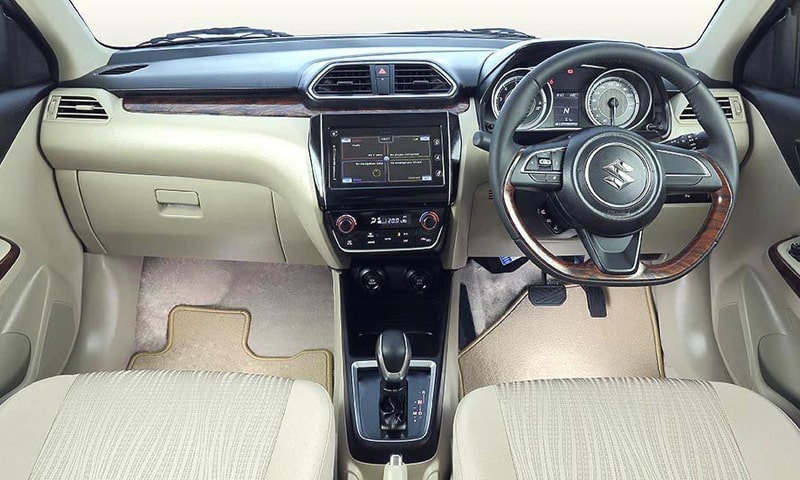 swift dzire tour s interior